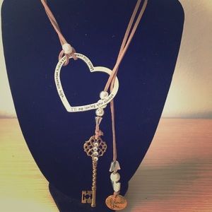 Adjustable Leather necklace.